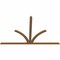 Ekena Millwork Richland Timber Gable Bracket, Western Red Cedar, 96"W x 60"H x 1 1/2"D x 3 1/2"F, 15/12 Pitch GBW096X60X0204RIC00SWR - alternate 2
